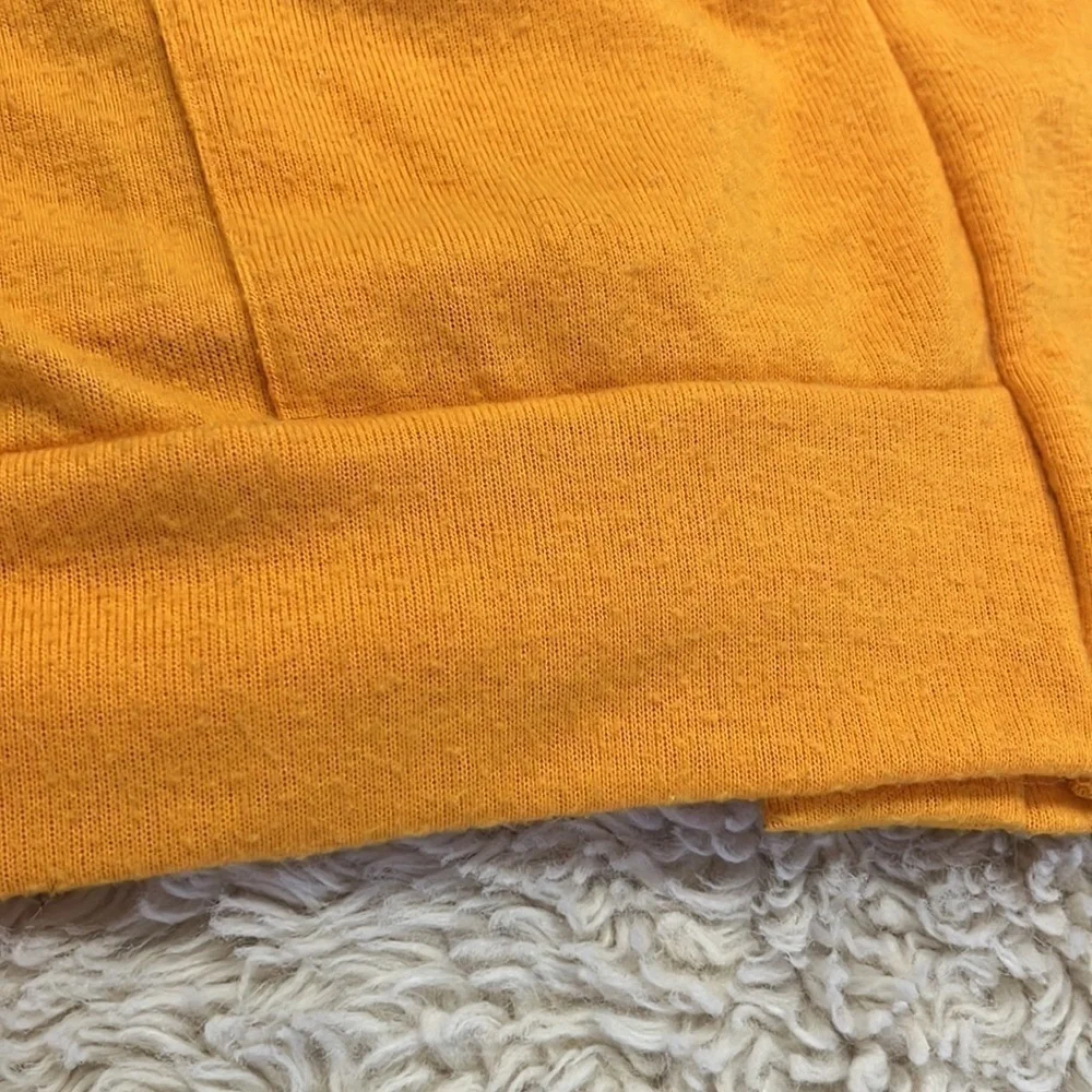 Rush fashion open front yellow fuzzy cardigan XL